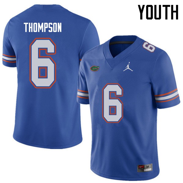 Jordan Brand Youth #6 Deonte Thompson Florida Gators College Football Jerseys Royal